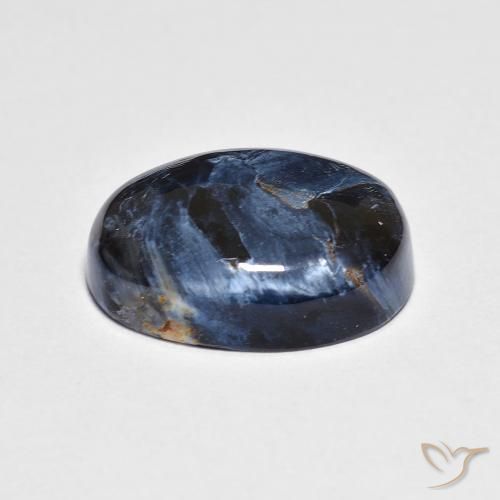 Pietersita Multicolor natural de 4.95 ct, Ovalada, Opaco