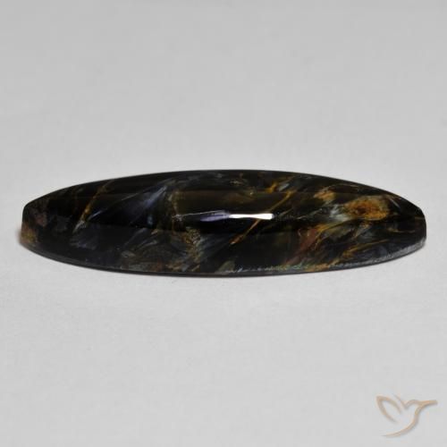 Pietersita Multicolor natural de 6.82 ct, Marquesa, Opaco