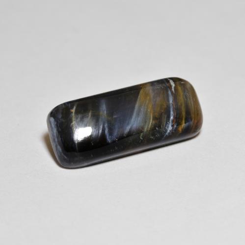 Pietersita multicolor natural de 5,68 ct, corte cojín, opaco