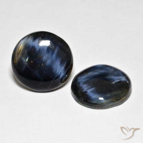 Gemas de Pietersita Multicolor natural de 11.71 ct, Redondo, Opaco