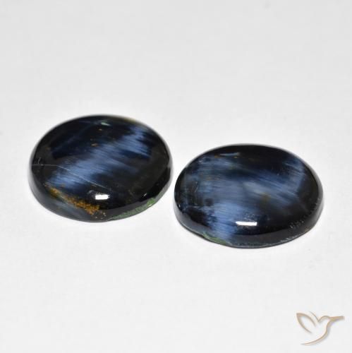 Gemas de Pietersita Multicolor natural de 11.71 ct, Redondo, Opaco