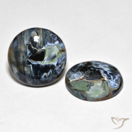 Gemas de Pietersita Multicolor natural de 11.35 ct, Redondo, Opaco
