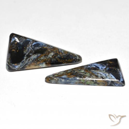 Gemas de Pietersita Multicolor natural de 14.46 ct, Trillón, Opaco