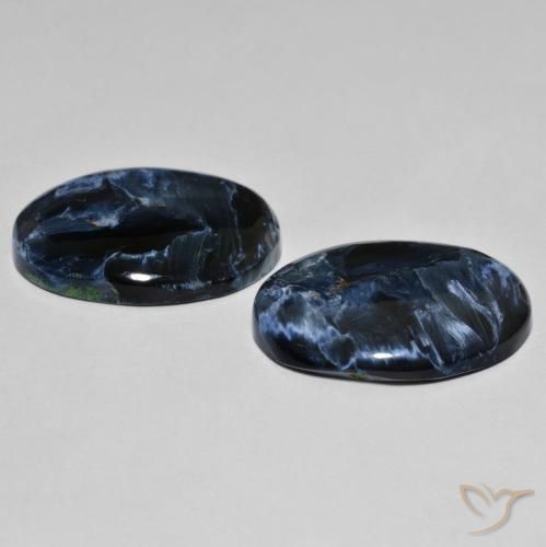 Gemas de Pietersita Multicolor natural de 22.62 ct, Ovalada, Opaco