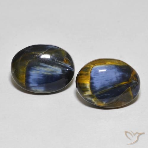 10.15ctw Natural Multicolor Pietersita, Ovalada, Opaco