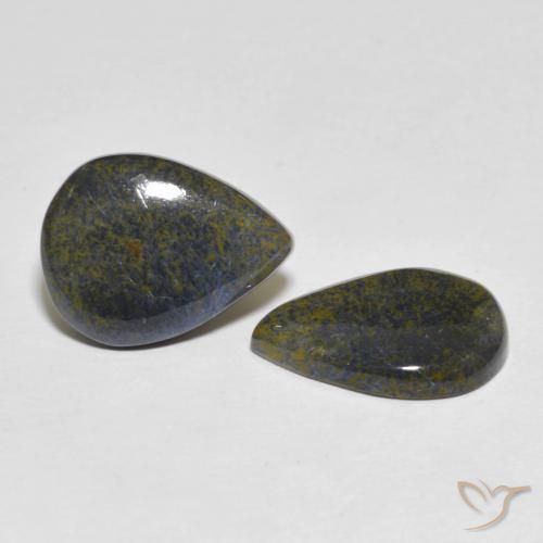 Gemas de Pietersita Multicolor natural de 8.36 ct, En forma de pera, Opaco