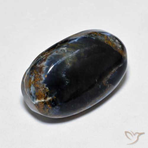 Pietersita Multicolor natural de 9.72 ct, Ovalada, Opaco