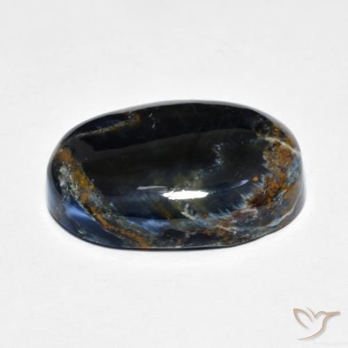 Pietersita Multicolor natural de 9.72 ct, Ovalada, Opaco