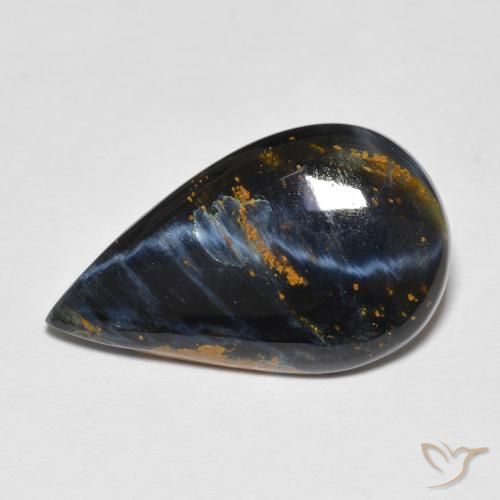 5.93ct Natural Multicolor Pietersita, En forma de pera, Opaco