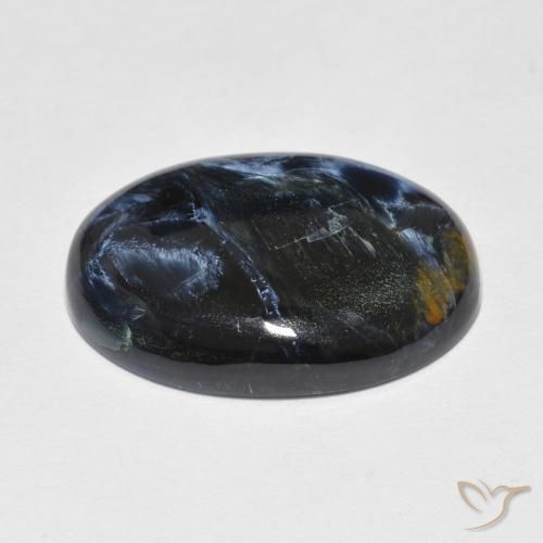 Pietersita Multicolor natural de 8.96 ct, Ovalada, Opaco
