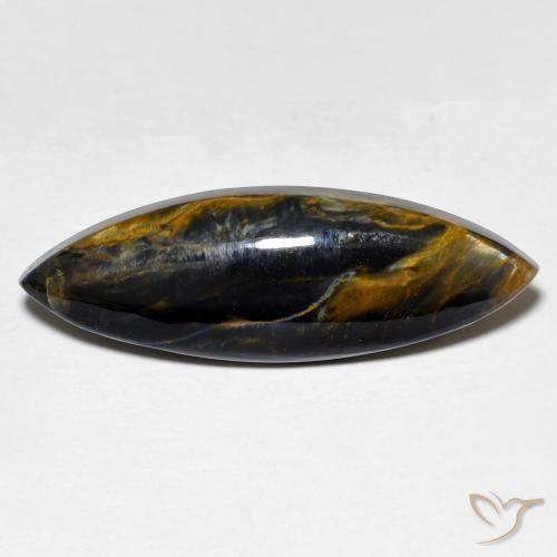 Pietersita Multicolor natural de 7.14 ct, Marquesa, Opaco