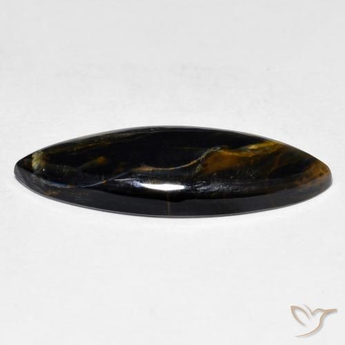 Pietersita Multicolor natural de 7.14 ct, Marquesa, Opaco