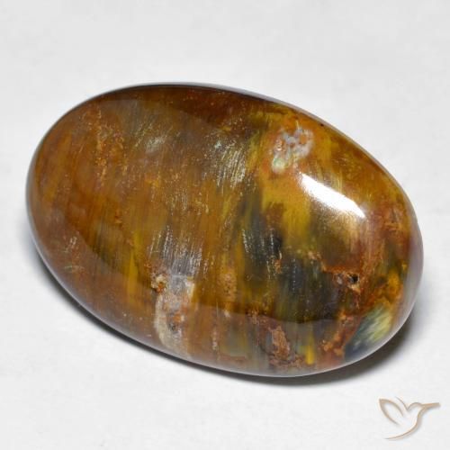 18.70ct Natural Multicolor Pietersita, Ovalada, Opaco