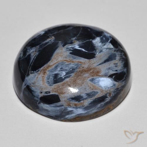 Pietersita Multicolor natural de 16.82 ct, Redondo, Opaco