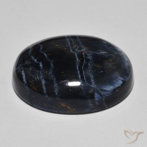 Pietersita Multicolor natural de 15.88 ct, Ovalada, Opaco