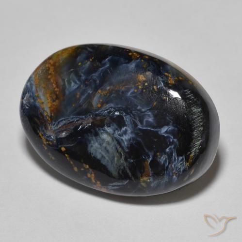 Pietersita Multicolor natural de 11.52 ct, Ovalada, Opaco