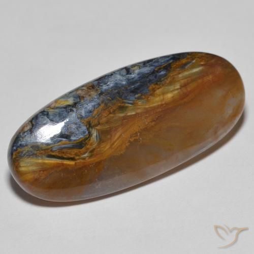 Pietersita Multicolor natural de 11.35 ct, Ovalada, Opaco