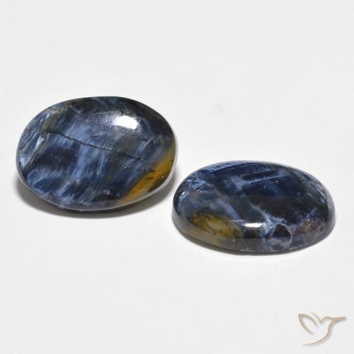 Gemas de Pietersita Multicolor natural de 7.99 ct, Ovalada, Opaco