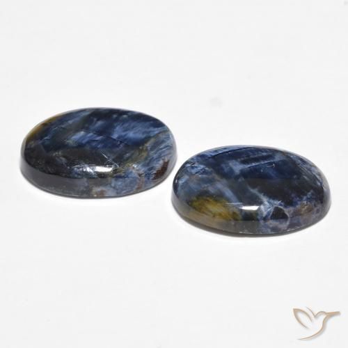 Gemas de Pietersita Multicolor natural de 7.99 ct, Ovalada, Opaco