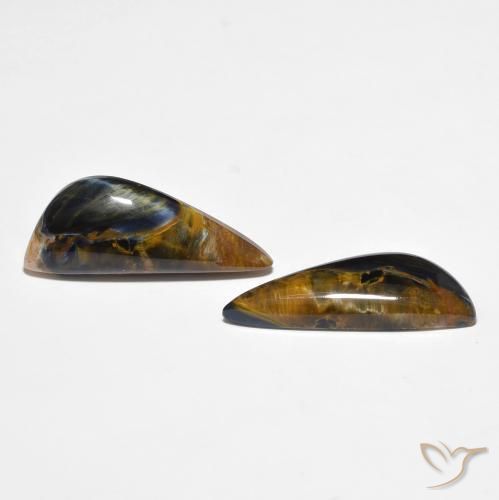 Gemas de Pietersita Multicolor natural de 14.31 ct, Elegante, Opaco