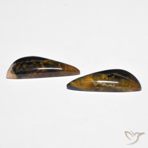 Gemas de Pietersita Multicolor natural de 14.31 ct, Elegante, Opaco
