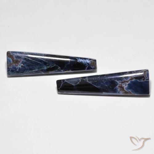 Gemas de Pietersita Multicolor natural de 15.30 ct, Corte Baguette, Opaco