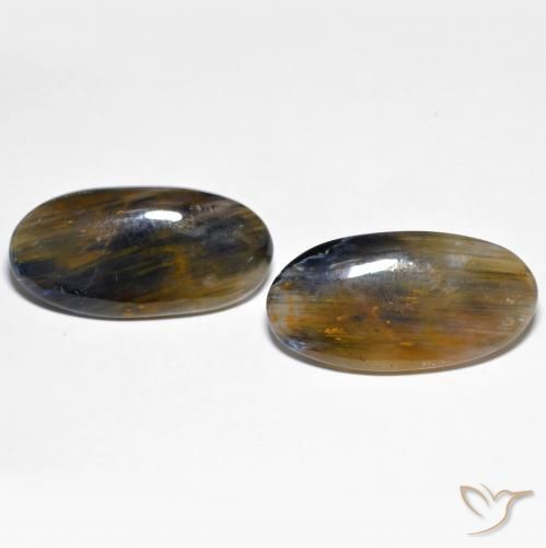 22.72ctw Natural Multicolor Pietersita, Ovalada, Opaco