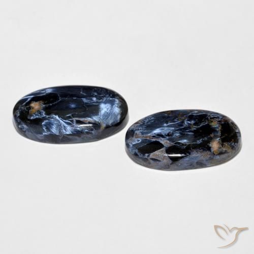 Gemas de Pietersita Multicolor natural de 10.02 ct, Ovalada, Opaco