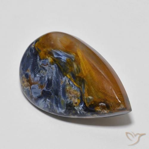 12.01ct Natural Multicolor Pietersita, En forma de pera, Opaco