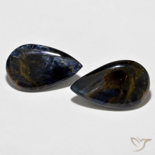 16.86ctw Natural Multicolor Pietersita, En forma de pera, Opaco