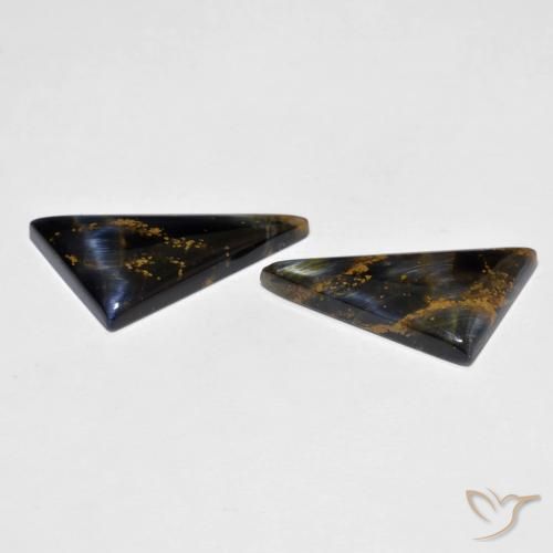 Gemas de Pietersita Multicolor natural de 10.76 ct, Elegante, Opaco