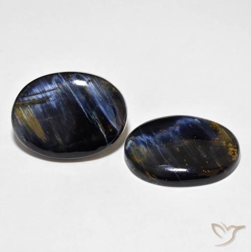 Gemas de Pietersita Multicolor natural de 18.22 ct, Ovalada, Opaco