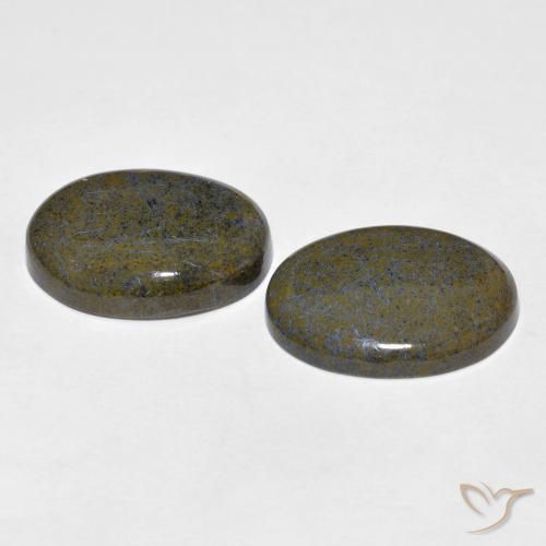 Gemas de Pietersita Multicolor natural de 10.96 ct, Ovalada, Opaco
