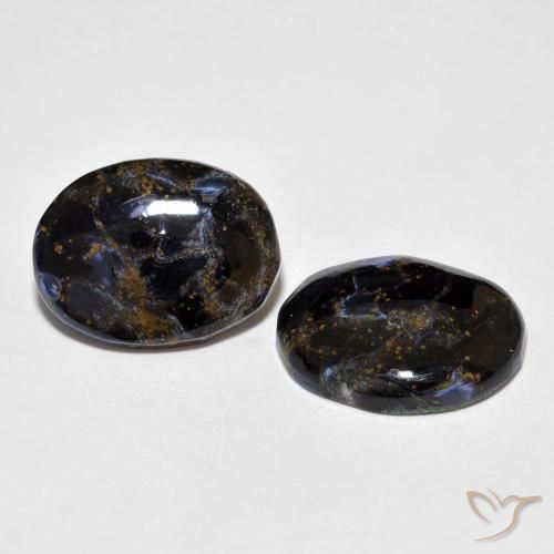 Gemas de Pietersita Multicolor natural de 13.88 ct, Ovalada, Opaco