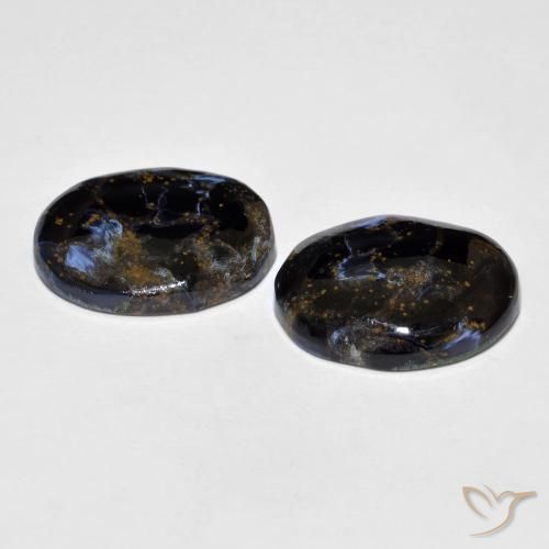 Gemas de Pietersita Multicolor natural de 13.88 ct, Ovalada, Opaco