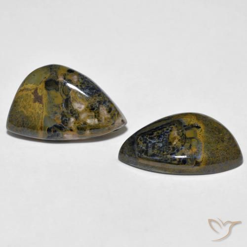Gemas de Pietersita Multicolor natural de 12.02 ct, Elegante, Opaco
