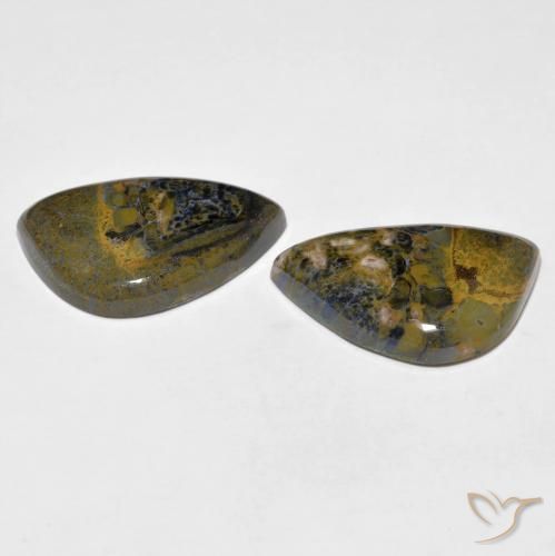 Gemas de Pietersita Multicolor natural de 12.02 ct, Elegante, Opaco