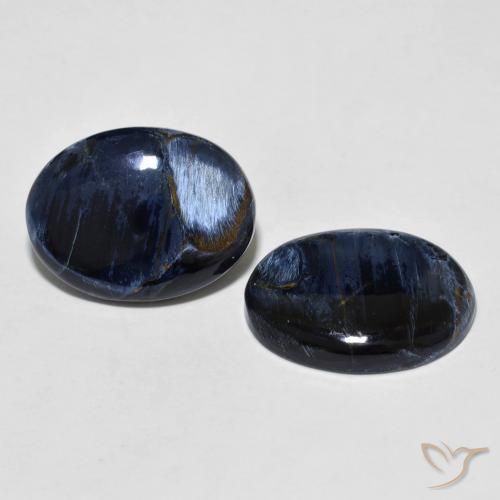 Gemas de Pietersita Multicolor natural de 13.80 ct, Ovalada, Opaco