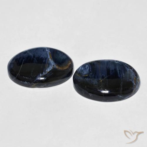 Gemas de Pietersita Multicolor natural de 13.80 ct, Ovalada, Opaco