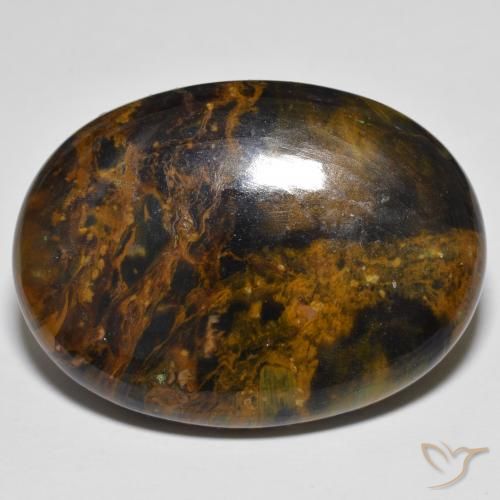 35.70ct Natural Multicolor Pietersita, Ovalada, Opaco