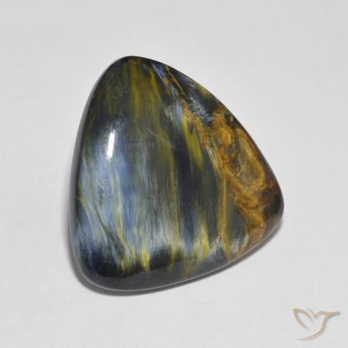 Pietersita Multicolor natural de 16.98 ct, Trillón, Opaco