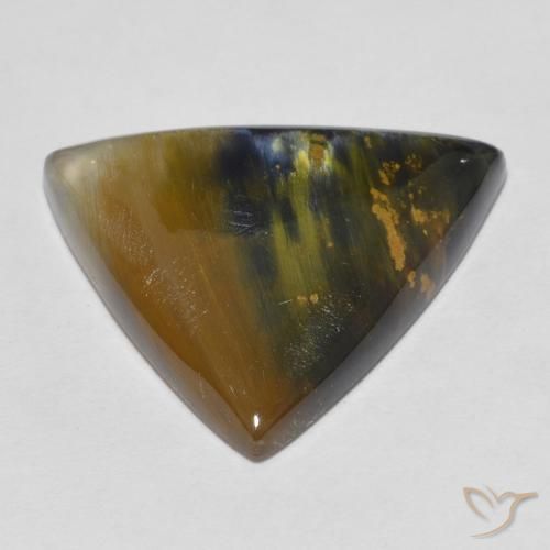 Pietersita Multicolor natural de 10.21 ct, Trillón, Opaco