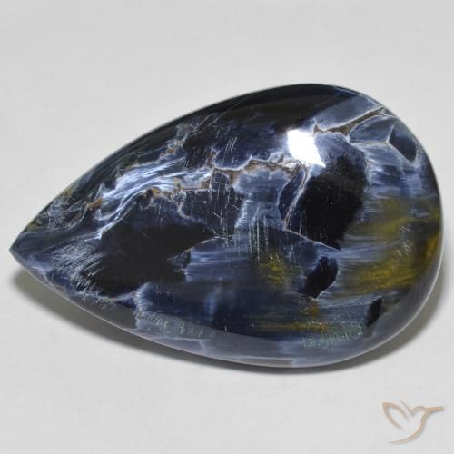 25.13ct Natural Multicolor Pietersita, En forma de pera, Opaco