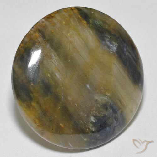 Pietersita Multicolor natural de 36.15 ct, Redondo, Opaco