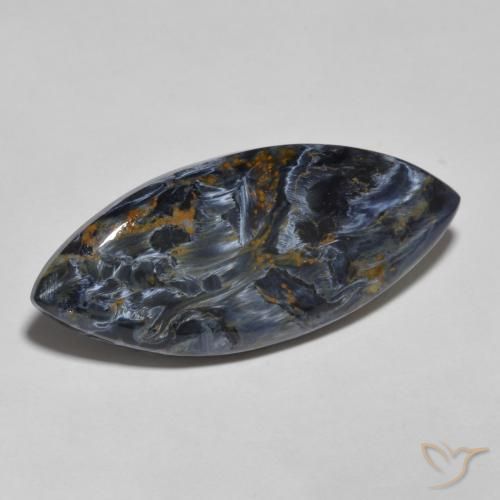Pietersita Multicolor natural de 15.65 ct, Marquesa, Opaco