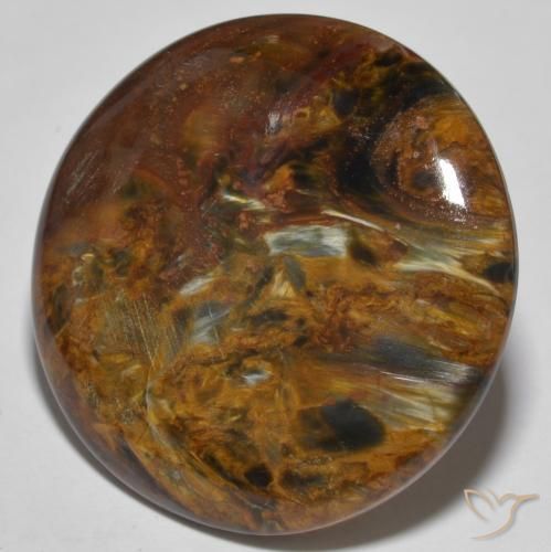 Pietersita Multicolor natural de 26.87 ct, Redondo, Opaco