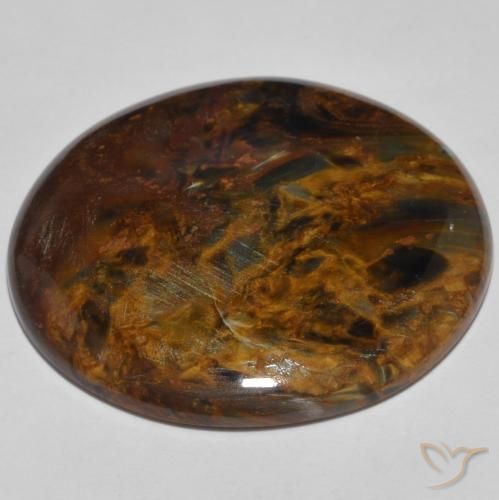 Pietersita Multicolor natural de 26.87 ct, Redondo, Opaco