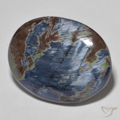Pietersita Multicolor natural de 23.37 ct, Ovalada, Opaco