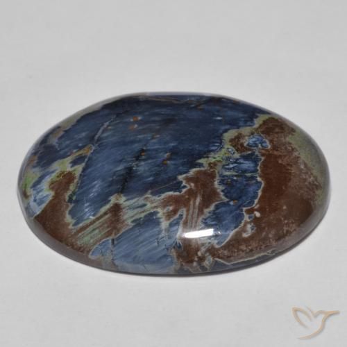 Pietersita Multicolor natural de 23.37 ct, Ovalada, Opaco