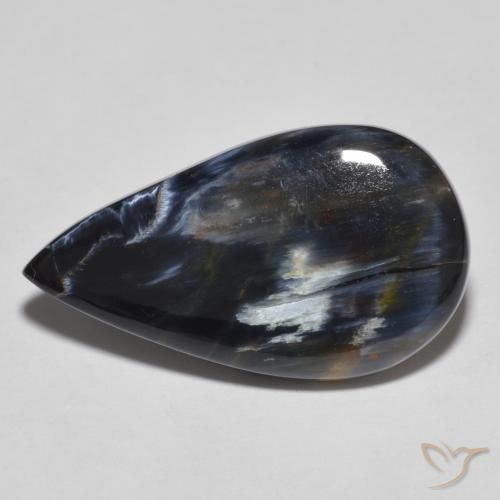 8.95ct Natural Multicolor Pietersita, En forma de pera, Opaco